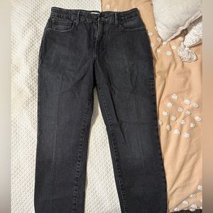 Good American good classic high waisted straight cut jeans